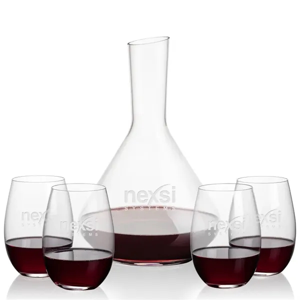 The Terrassa Carafe & 2 Laurent Stemless Wine Set is a... from ASI 84592 St Regis Group
