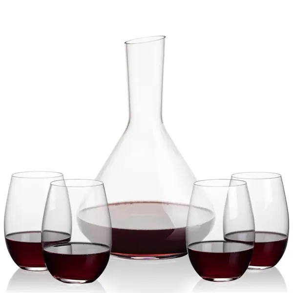 The Terrassa Carafe & 2 Laurent Stemless Wine Set is a... from ASI 84592 St Regis Group
