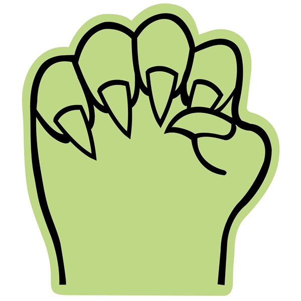 Our 14" high foam cat paw cheering novelty has hand slits... from ASI 54886 Foamworx / FoamWorx