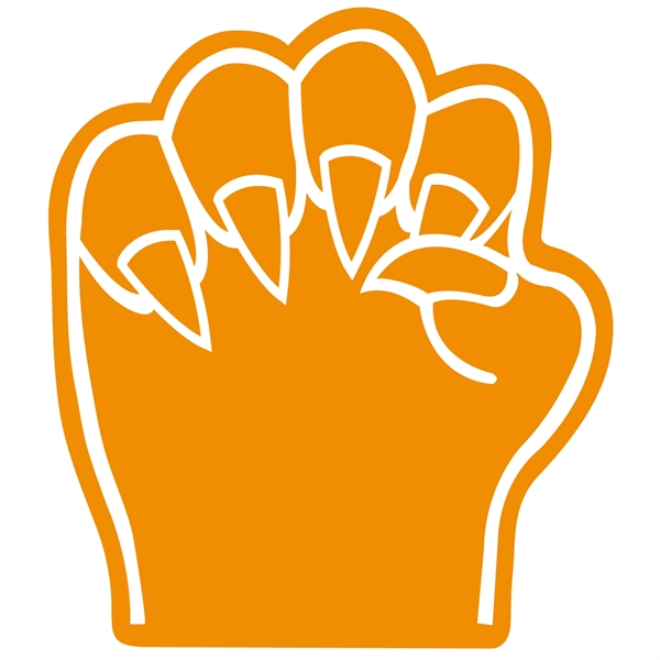 Our 14" high foam cat paw cheering novelty has hand slits... from ASI 54886 Foamworx / FoamWorx