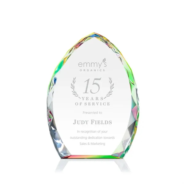 Elegant, prism-shaped optical award designed with beautiful bevels cascading around the... from ASI 84592 St Regis Group / St Regis