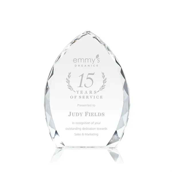 Elegant, prism-shaped optical award designed with beautiful bevels cascading around the... from ASI 84592 St Regis Group / St Regis