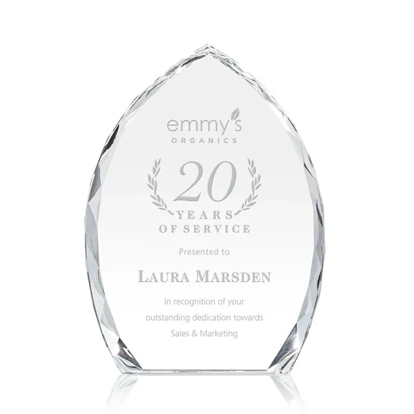 Elegant, prism-shaped optical award designed with beautiful bevels cascading around the... from ASI 84592 St Regis Group / St Regis