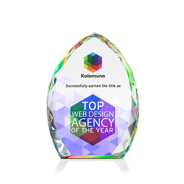 Elegant, prism-shaped optical award designed with beautiful bevels cascading around the... from ASI 84592 St Regis Group / St Regis