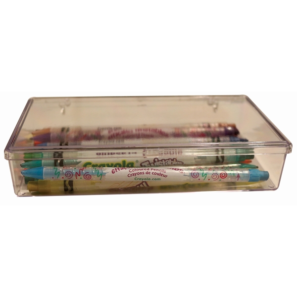 Snap-close plastic one-section styrene utility containers in seven sizes.... from ASI 59683 Harco Enterprises LTD / Harco Enterprises