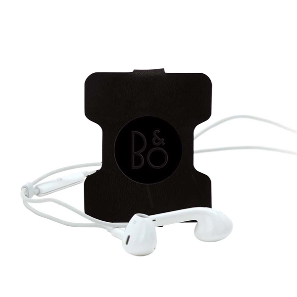 Ear bud wrap made of leather measuring 2" x 2.25" and... from ASI 88060 Snugz/USA Inc / SnugZ USA®