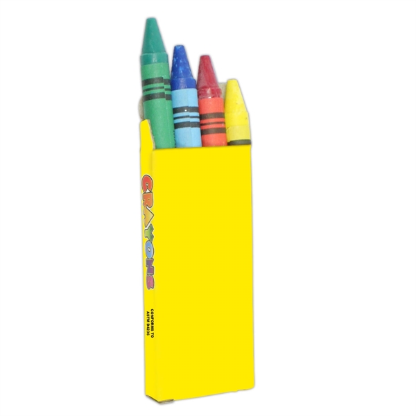 4 pack of assorted colored crayons... from ASI 42016 Brighter Promotions Inc / Chemical Light™ Liquid Light