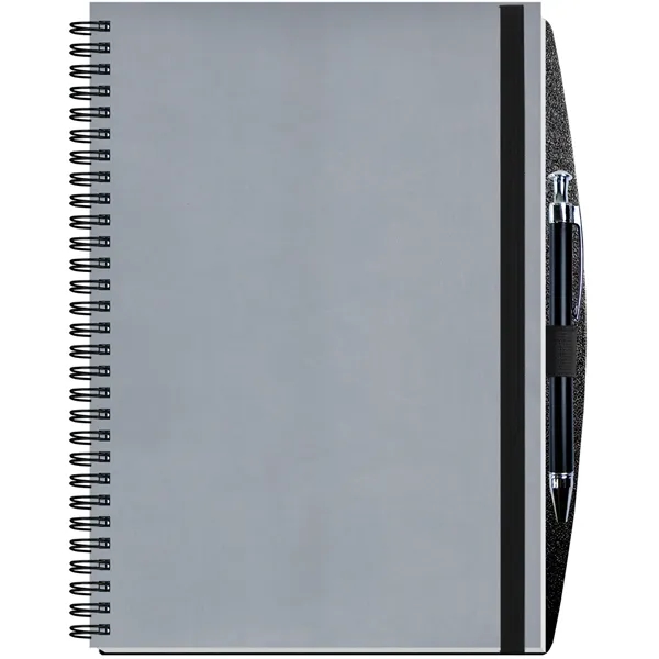 Hybrid 14 month planner and journal in one with leather-like cover... from ASI 50873 Drum-Line / Drum-line Inc