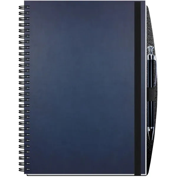 Hybrid 14 month planner and journal in one with leather-like cover... from ASI 50873 Drum-Line / Drum-line Inc