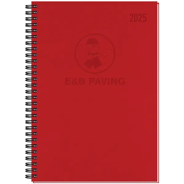 Hybrid 14 month planner and journal in one with leather-like cover.... from ASI 50873 Drum-Line / Drum-line Inc