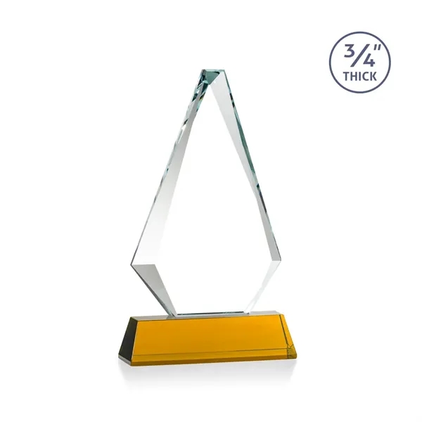 Starfire triangle top award on a tall tapered Optical Base.... from ASI 84592 St Regis Group / St Regis