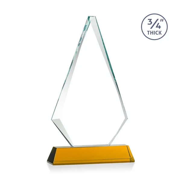 Starfire triangle top award on a tall tapered Optical Base.... from ASI 84592 St Regis Group / St Regis