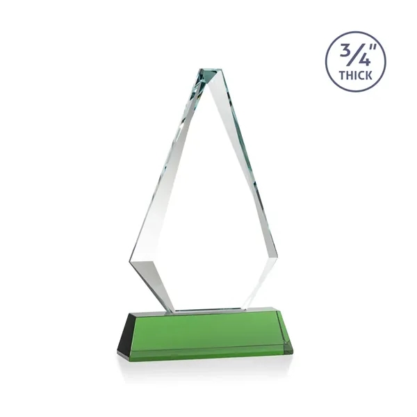 Starfire triangle top award on a tall tapered Optical Base.... from ASI 84592 St Regis Group / St Regis
