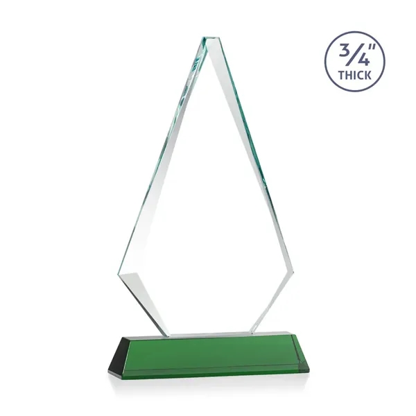Starfire triangle top award on a tall tapered Optical Base.... from ASI 84592 St Regis Group / St Regis