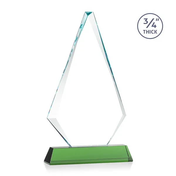 Starfire triangle top award on a tall tapered Optical Base.... from ASI 84592 St Regis Group / St Regis