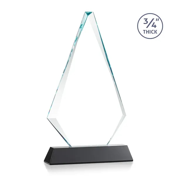 Starfire triangle top award on a tall tapered Optical Base.... from ASI 84592 St Regis Group / St Regis
