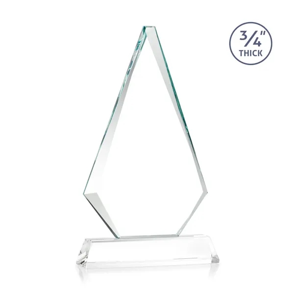 Starfire triangle top award on a tall tapered Optical Base.... from ASI 84592 St Regis Group / St Regis