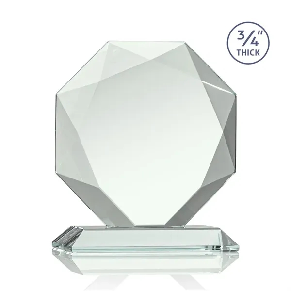 Jade octagon shape award with faceted edges on a base.... from ASI 84592 St Regis Group / St Regis