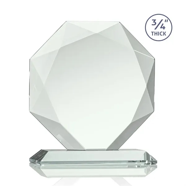 Jade octagon shape award with faceted edges on a base.... from ASI 84592 St Regis Group / St Regis