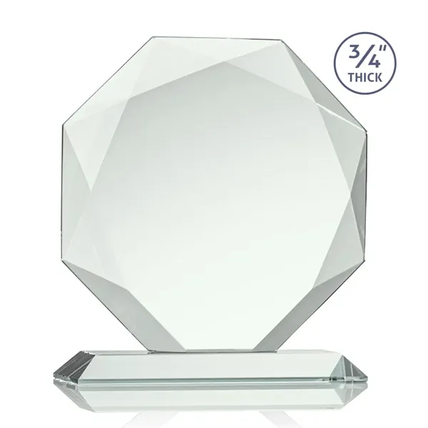 Jade octagon shape award with faceted edges on a base.... from ASI 84592 St Regis Group / St Regis