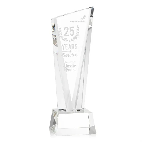 The Optical Crystal Plymouth Award features a beautiful slanted top and... from ASI 84592 St Regis Group / St Regis