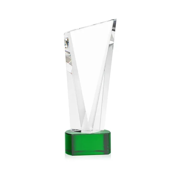 The Optical Crystal Plymouth Award features a beautiful slanted top and... from ASI 84592 St Regis Group / St Regis