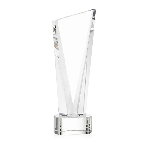The Optical Crystal Plymouth Award features a beautiful slanted top and... from ASI 84592 St Regis Group / St Regis