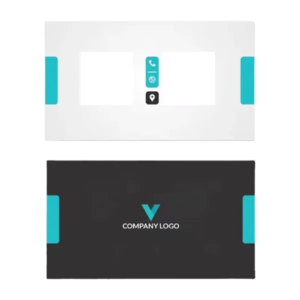 Paper business name card plus Full color CMYK imprint logo on... from ASI 37218 Athena Promo (tm)