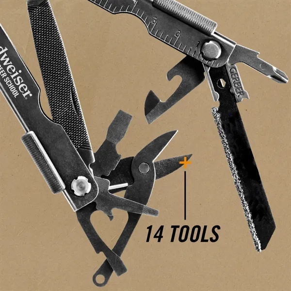 Knifeless tool contains a needle nose pliers, wire cutter, a RemGrit... from ASI 46170 Compass Industries Inc