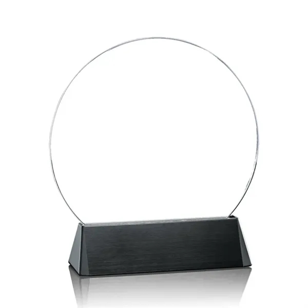 Circle award on a black aluminum base.... from ASI 84592 St Regis Group / St Regis
