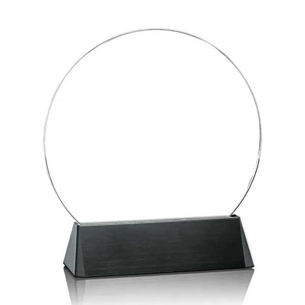Circle award on a black aluminum base.... from ASI 84592 St Regis Group / St Regis