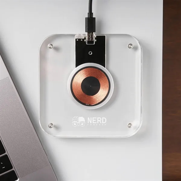 A clear acrylic wireless charger... from ASI 61966 HPG / HandStands HPG Gold