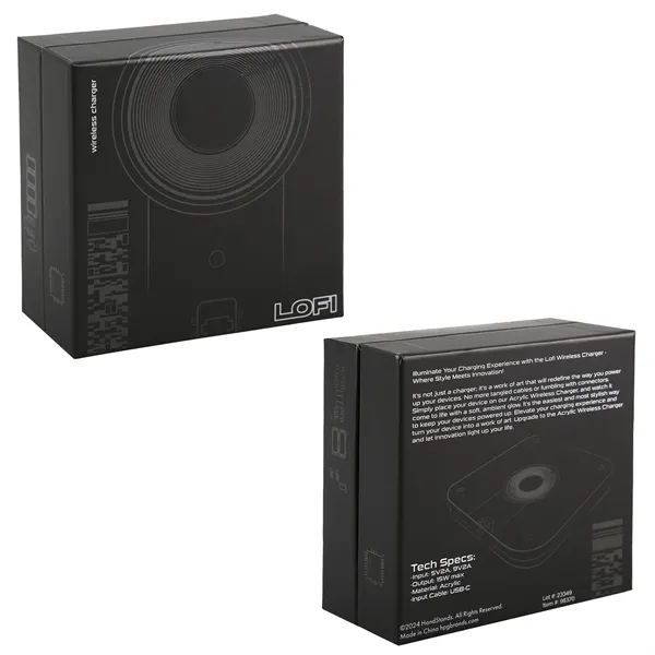 A clear acrylic wireless charger... from ASI 61966 HPG / HandStands HPG Gold