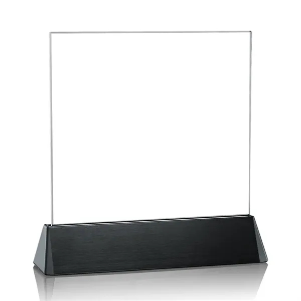 Square award on a black aluminum base.... from ASI 84592 St Regis Group / St Regis