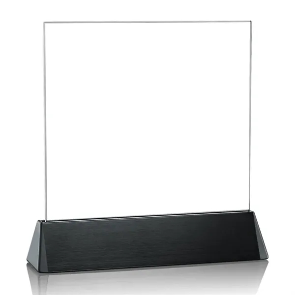 Square award on a black aluminum base.... from ASI 84592 St Regis Group / St Regis