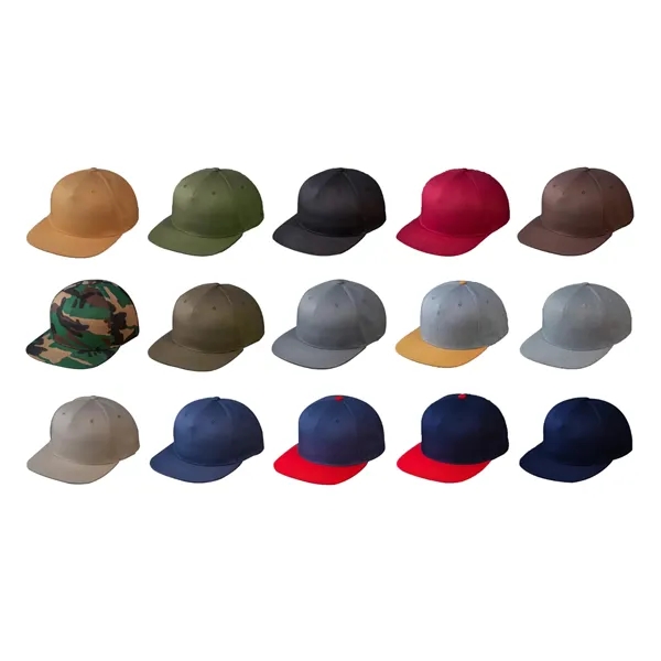 Classic Snapback, Pinch Front Crown, Flat Bill, Embroidered Eyelets, Classic Snapback,... from ASI 72657 Active Life Promo / Active Life