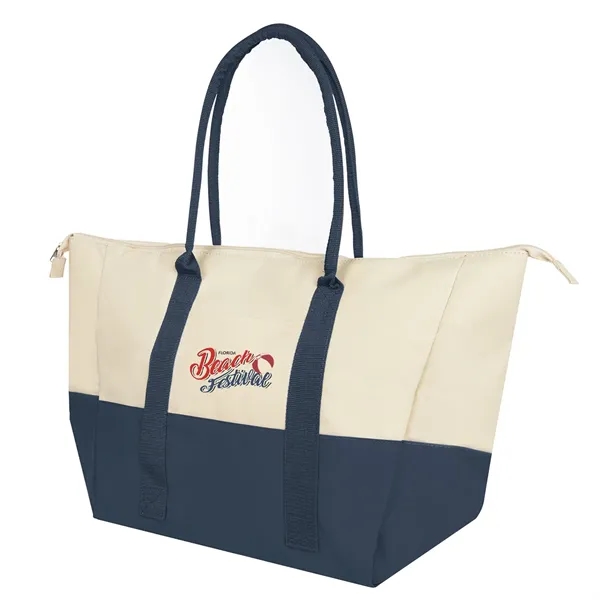 Insulated tote bag with PEVA lining, zip closure and 9 1/2"... from ASI 61125 Hit Promotional Products / Hit®