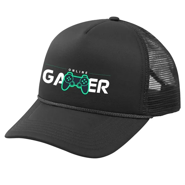 Trucker cap with a five-panel design, structured crown, pre-curved visor, adjustable... from ASI 61125 Hit Promotional Products / Hit®