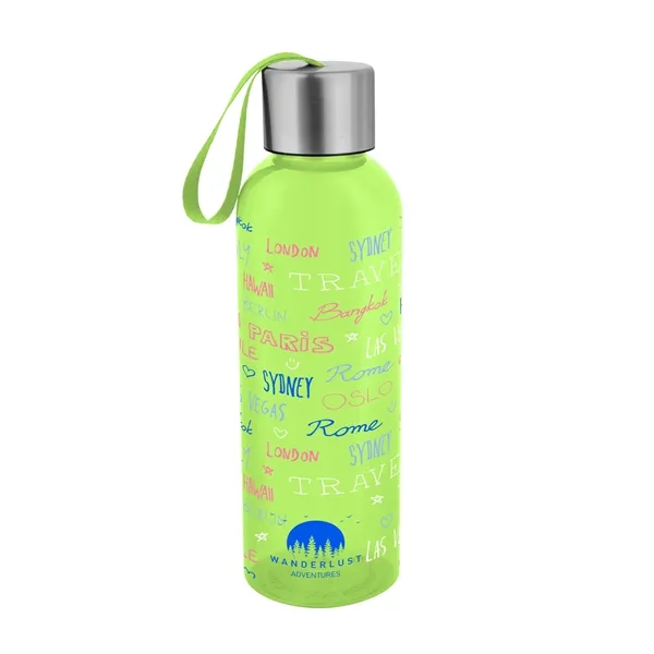 20 oz. recycled polyester bottle with screw-on, spill-resistant lid, carry strap... from ASI 61125 Hit Promotional Products / Hit®