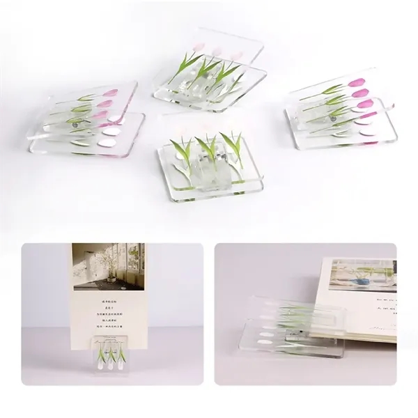 Transparent acrylic paper clip plus full color UV imprint on 1... from ASI 37218 Athena Promo (tm)