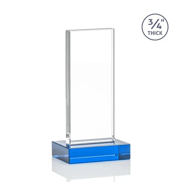 The Holmes Starfire Crystal Award features a tall Starfire Upright mounted... from ASI 84592 St Regis Group / St Regis