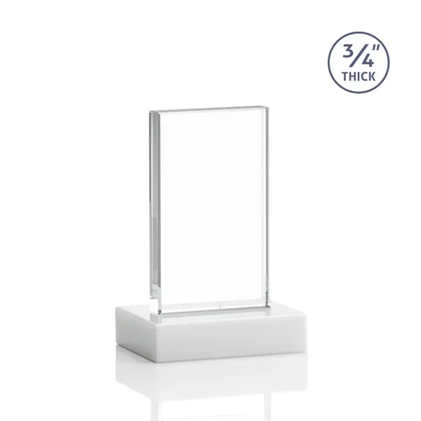 The Holmes Starfire Crystal Award features a tall Starfire Upright mounted... from ASI 84592 St Regis Group / St Regis