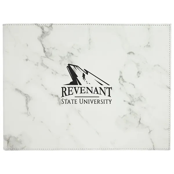 9" x 12" marble-look PU leatherette document holder for 8 1/2"... from ASI 74601 Calico