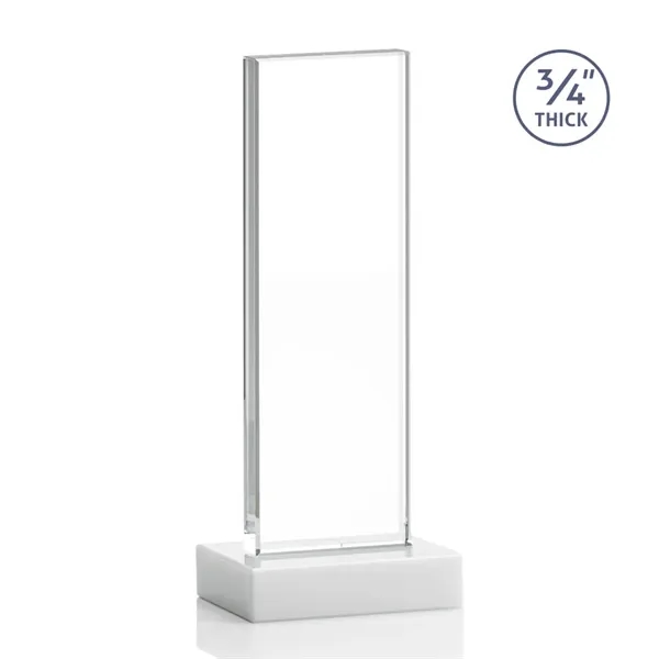 The Holmes Starfire Crystal Award features a tall Starfire Upright mounted... from ASI 84592 St Regis Group / St Regis