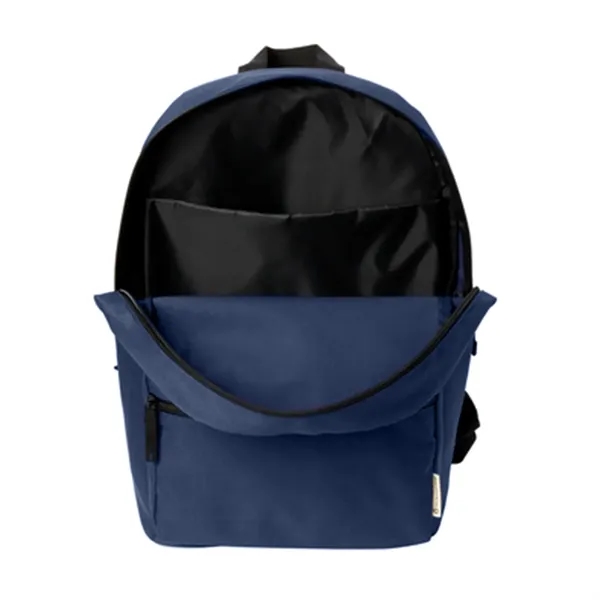 The Carbon-Free Recycled Polyester Backpack is eco-friendly, spacious, with a padded... from ASI 92980 WOV-IN® / Universal Strap/Wov-In Line