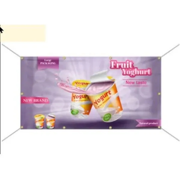 Durable and vibrant color fabric banner, cost effective to elevate any... from ASI 66230 Landes Inc