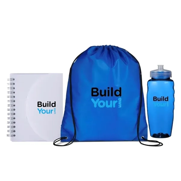 Drawstring Bag, Bottle and Notebook Kit... from ASI 89971 Stuff A Mug