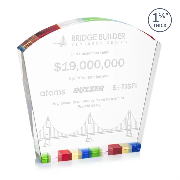 Celebrate achievements with our stunning **1 1/4" thick** freestanding Topeka Award,... from ASI 84592 St Regis Group / St Regis