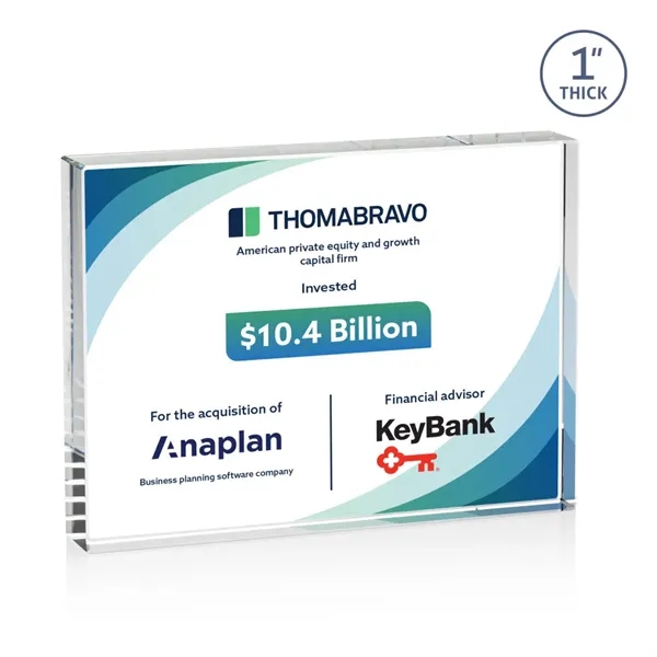 Our Optical Crystal Bendell VividPrint™ Award is impeccably cut for clarity... from ASI 84592 St Regis Group / St Regis