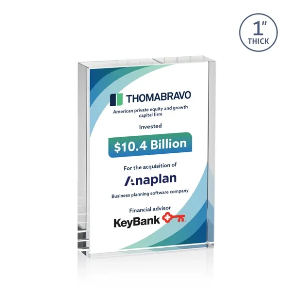 Our Optical Crystal Bendell VividPrint™ Award is impeccably cut for clarity... from ASI 84592 St Regis Group / St Regis